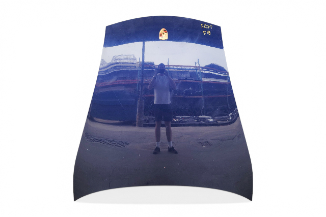 1997-2004 Porsche Boxster 986 Front Hood Bonnet Trunk Boot Lid Panel Blue, 996-511-011-03-GRV, F019, OEM, 1997, 1998, 1999, 2000, 2001, 2002, 2003, 2004