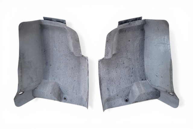 1997-2004 Porsche Boxster 986 Rear Mud Guard Flap Splash Shield Black Left/Right Set, 986-504-574-01, F019, OEM, 1997, 1998, 1999, 2000, 2001, 2002, 2003, 2004