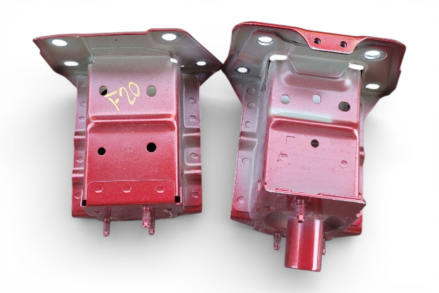 2011-2012 Nissan Leaf Front Right/Left Bumper Reinforcement Bracket Set 75115-3NA0A, F020, OEM, 2011, 2012