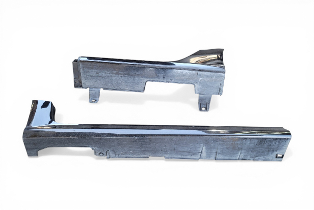 2004-2008 Acura TL Rocker Panel Molding Left/Driver Black, 71850-SEP-A01ZB, F021, OEM, 2004, 2005, 2006, 2007, 2008