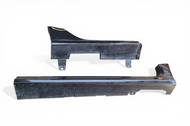 2004-2008 Acura TL Rocker Panel Molding Right/Passenger Black, 71900-SEP-A01ZB, F021, OEM, 2004, 2005, 2006, 2007, 2008