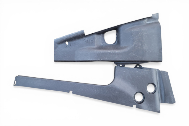 2004-2008 Acura TL Top Cover Trim Plastic Cowl Extension, Right Set(2) 74225-SEP-A02, 74119-SEP-A02, F021, OEM, 2004, 2005, 2006, 2007, 2008