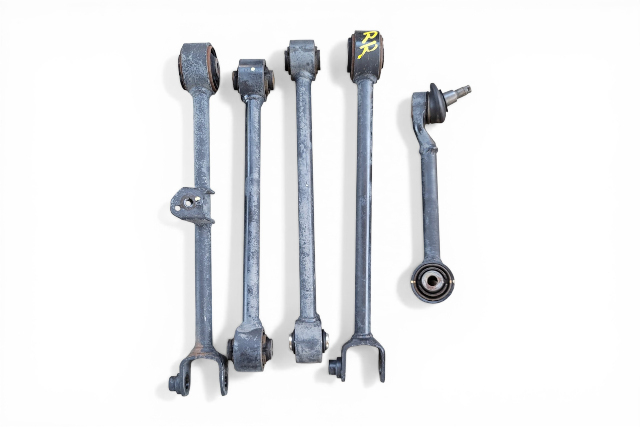 2004-2008 Acura TL Type-S Rear Right/Passenger Suspension Control Arm Set (5) F021, OEM, 2004, 2005, 2006, 2007, 2008