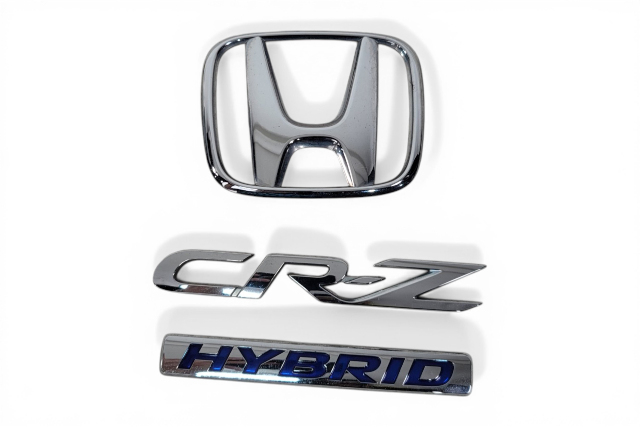 2011-2016 Honda CR-Z CRZ Emblem Logo "CR-Z" Rear Trunk, 75722-SZT-G01, 75701-SZT-G01, F023, OEM, 2011, 2012, 2013, 2014, 2015, 2016