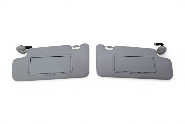 2012-2016 Honda CR-Z CRZ Sun Shade Visor Left/Right Set Gray/Grey, F023, OEM, 2012, 2013, 2014, 2015, 2016