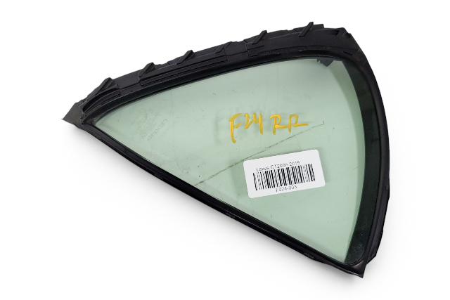 2011-2017 Lexus CT200h Door Vent Glass Window Rear Right/Passenger 68188-76010, F024, OEM, 2011, 2012, 2013, 2014, 2015, 2016, 2017