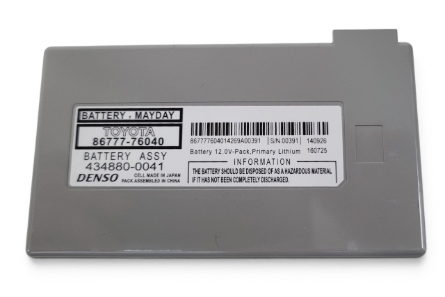 2011-2017 Lexus CT200h Mayday Battery Module Computer 86777-76040, F024, OEM, 2011, 2012, 2013, 2014, 2015, 2016, 2017