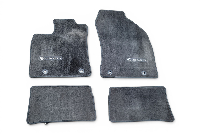 2011-2017 Lexus CT200h Carpet Floor Mats 4 Piece Set Black PT208-76110-25, F024, OEM, 2011, 2012, 2013, 2014, 2015, 2016, 2017