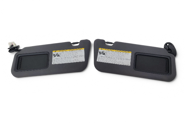 2015-2016 Lexus RC350 Sun Visor Shield Left/Right Set Black 74320-24270-B1, F026, OEM, 2015, 2016
