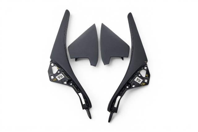 2015-2024 Lexus RC350 Center Console Right/Left Side Panel Knee Trim Black Set(4) 55435-24040-C4, 55011-24120-B0, F026, OEM, 2015, 2016, 2017, 2018, 2019, 2020, 2021, 2022, 2023, 2024