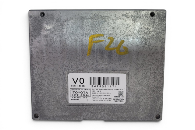 2015-2018 Lexus RC350 Transceiver Telematics Receiver Module Computer 86741-53044, F007, OEM, 2015, 2016, 2017, 2018