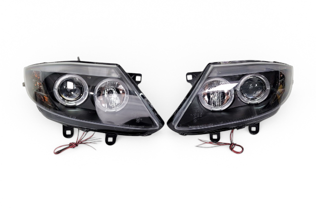 2003-2008 BMW Z4 AFTERMARKET Headlight Lamp Body Front Left/Right Set, F027, OEM, 2003, 2004, 2005, 2006, 2007, 2008