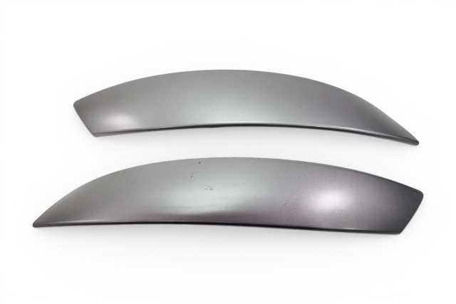 2003-2008 BMW Z4 Interior Door Pull Handle Front Right/Left Silver, Set, 51-41-7-042-877, 51-41-7-042-878, F027, OEM, 2003, 2004, 2005, 2006, 2007, 2008
