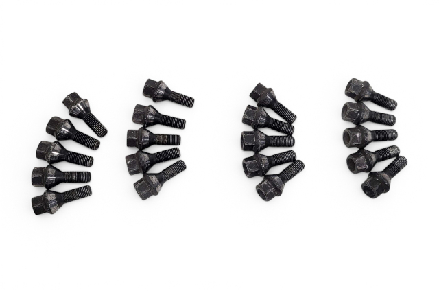 2003-2016 BMW Z4 Steel Wheel Lug Nuts Set (20 Pieces) 36-13-6-781-150, F027, OEM, 2003, 2004, 2005, 2006, 2007, 2008, 2009, 2010, 2011, 2012, 2013, 2014, 2015, 2016