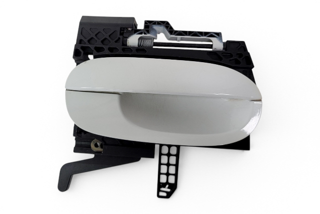 2003-2008 BMW Z4 Exterior Door Handle Front Right/Passenger White, 51-21-7-114-958, F027, OEM, 2003, 2004, 2005, 2006, 2007, 2008