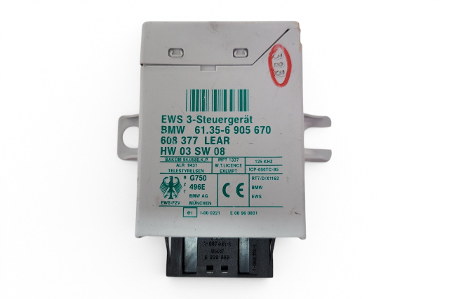 2003-2008 BMW Z4 Ews Ignition Immobilizer Control Module, 61-35-6-905-670, F027, OEM, 2003, 2004, 2005, 2006, 2007, 2008