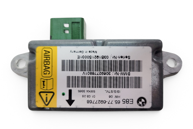 2003-2005 BMW Z4 Front Left Driver Door Impact Sensor Control Module, 65-77-6-927-768, F027, OEM, 2003, 2004, 2005