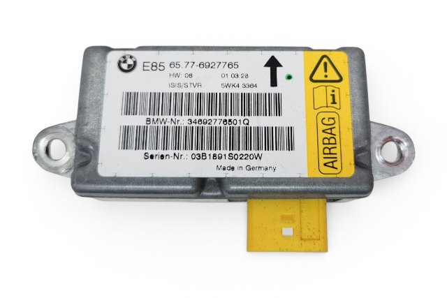2003-2005 BMW Z4 Front Right Driver Door Impact Sensor Control Module, 65-77-6-927-765, F027, OEM, 2003, 2004, 2005