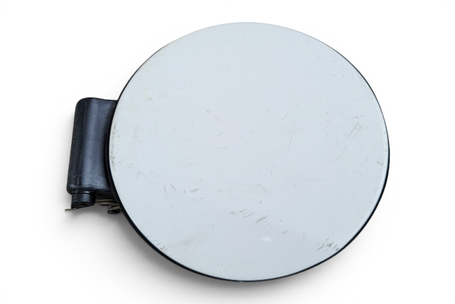 2003-2008 BMW Z4 Fuel Filler Gas Lid Door White, 51-17-7-012-740, F027, OEM, 2003, 2004, 2005, 2006, 2007, 2008