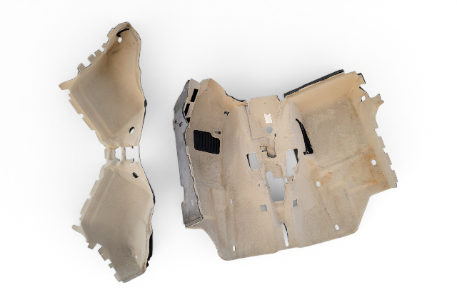 2003-2008 BMW Z4 Full Floor Carpet Beige, 51-47-7-055-681, 51-47-7-055-685, F027, OEM, 2003, 2004, 2005, 2006, 2007, 2008