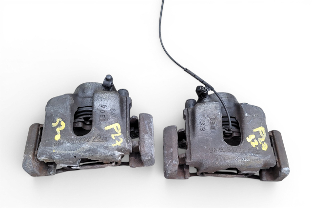 2003-2008 BMW Z4 Front Right/Left Brake Caliper Set, 34-11-6-758-114, 34-11-6-758-113, F027, OEM, 2003, 2004, 2005, 2006, 2007, 2008