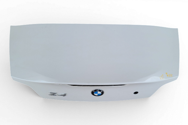 2003-2008 BMW Z4 Trunk Decklid Luggage Lid White, 41-62-7-068-277, F027, OEM, 2003, 2004, 2005, 2006, 2007, 2008