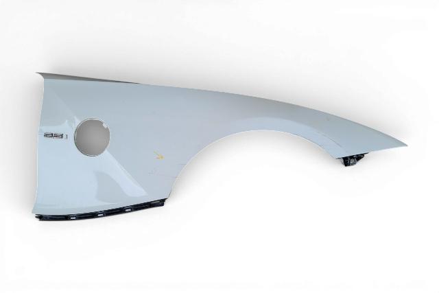 2003-2008 BMW Z4 Front Right Fender Panel White, 41-35-7-053-328, F027, OEM, 2003, 2004, 2005, 2006, 2007, 2008