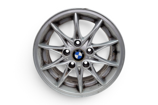 2003-2008 BMW Z4 Alloy Wheel 10 Spoke 16x7, #2, 36-11-6-758-189, F027, OEM, 2003, 2004, 2005, 2006, 2007, 2008