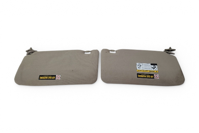 2007-2010 Honda Element Sun Shade Visor Sunvisor Left/Right Set Titanium, 83280-SCV-A31ZB, F028, OEM, 2007, 2008, 2009, 2010