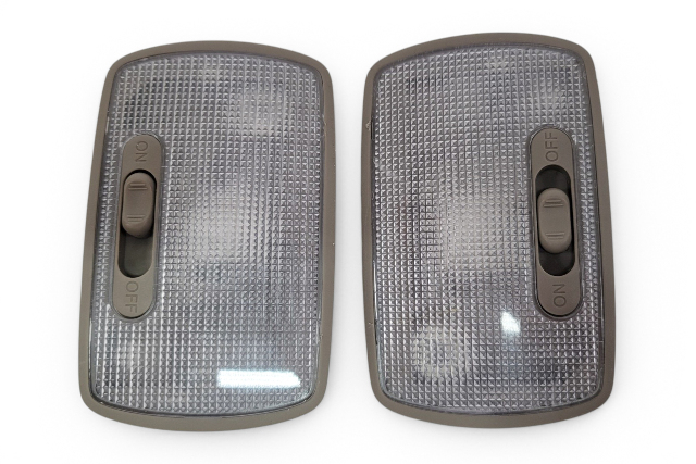 2007-2008 Honda Element  Rear Center & Rear Roof Interior Map Light Lamp Titanium, Set, 34250-S5P-A01ZG, F028, OEM, 2007, 2008