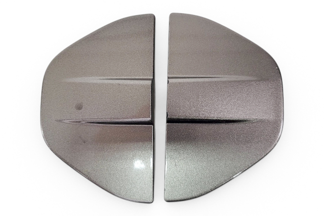 2007-2008 Honda Element Rear Door Access Cover Trim Garnish Exterior Left/Right Galaxy Grey Set, 72965-SCV-A11ZG, F028, OEM, 2007, 2008