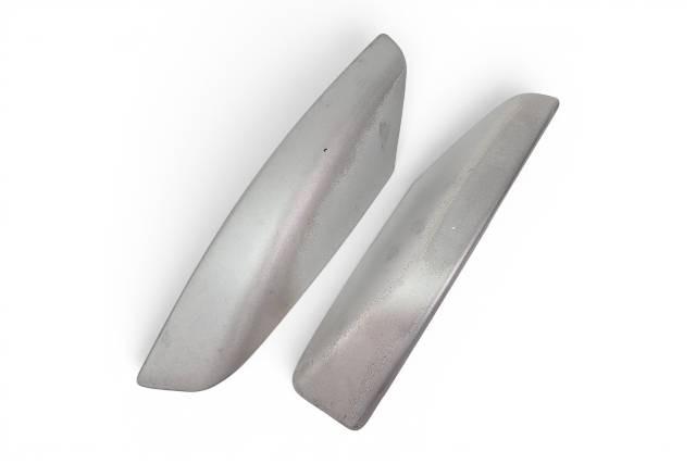 2003-2009 Toyota 4Runner Front Right/Left Roof Rack Leg Cover Silver Metallic, 63492-35010, F029, OEM, 2003. 2004, 2005, 2006, 2007, 2008, 2009