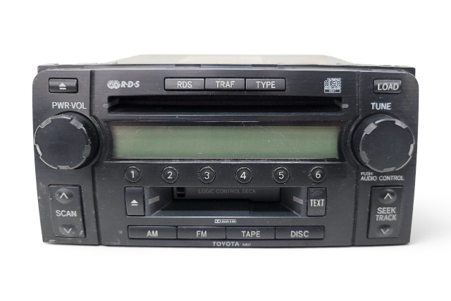 2003-2004 Toyota 4Runner Radio CD Cassette Player, 56827, 86120-35200, F029, OEM, 2003, 2004