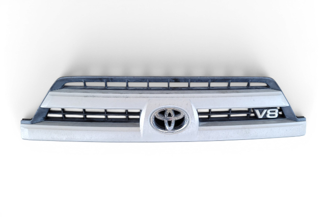 2003-2006 Toyota 4Runner Front Bumper Upper Grill Silver Metallic, 53100-35860-B0, F029, OEM, 2003, 2004, 2005, 2006