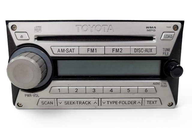 2007-2011 Toyota FJ Cruiser Radio CD Cassette Player 86120-35382, F030, OEM, 2007, 2008, 2009, 2010, 2011