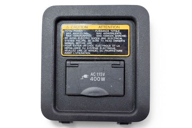 2007-2014 Toyota FJ Cruiser Rear Cargo 400 Watt Outlet Plug, 64716-35030, F030, OEM, 2007, 2008, 2009, 2010, 2011, 2012, 2013, 2014