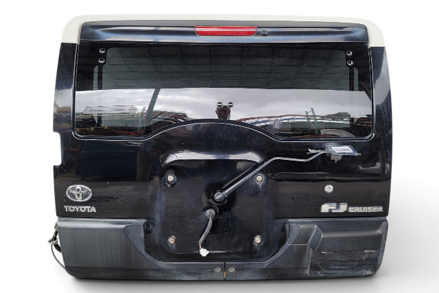 2008-2014 Toyota FJ Cruiser Liftgate Lift Gate Deck Lid Trunk Factory, Black, 67005-35410, F030, OEM, 2008, 2009, 2010, 2011, 2012, 2013, 2014