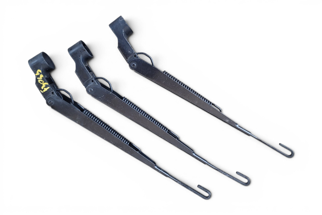 2007-2014 Toyota FJ Cruiserr Window Wiper Arms Front/Center/Left/Driver Set(3), 85211-35140, 85221-35141, F030, OEM, 2007, 2008, 2009, 2010, 2011, 2012, 2013, 2014