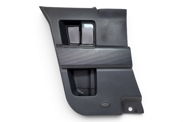 2007-2014 Toyota FJ Cruiser Door Panel Rear Left/Driver Black, 67640-35B70-B5, F030, OEM, 2007, 2008, 2009, 2010, 2011, 2012, 2013, 2014