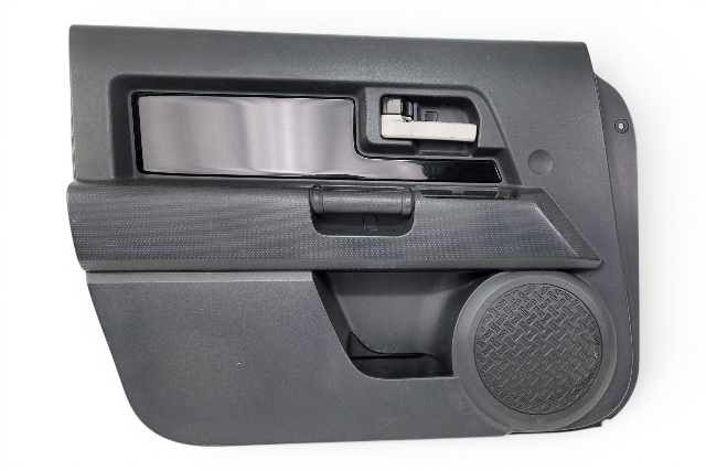 2007-2014 Toyota FJ Cruiser Door Panel Front Left/Driver Black, 67620-35B33-B2, F030, OEM, 2007, 2008, 2009, 2010, 2011, 2012, 2013, 2014