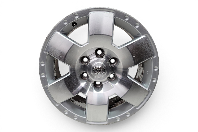 2007-2011 Toyota FJ Cruiser Alloy Wheel, Rim Disc, 17X7.5J 6 Spoke #2, 42611-35480, F030, OEM, 2007, 2008, 2009, 2010, 2011