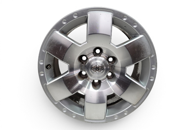 2007-2011 Toyota FJ Cruiser Alloy Wheel, Rim Disc, 17X7.5J 6 Spoke #3, 42611-35480, F030, OEM, 2007, 2008, 2009, 2010, 2011