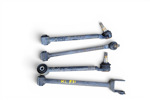 2004-2008 Mazda RX-8 RX8 Rear Left/Driver Control Arm Set (4) F151-28-550B, F031, OEM, 2004, 2005, 2006, 2007, 2008
