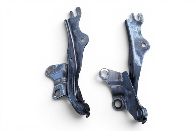 2004-2011 Mazda RX-8 RX8 Hood Hinge Left/Right 2 Piece Set Kit Black, F031, OEM, 2004, 2005, 2006, 2007, 2008, 2009, 2010, 2011