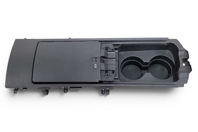 2004-2008 Mazda RX-8 RX8 Front Cup Holder Center Console Arm Cover Trim Lid Black FE01-64-39XF-02, F031, OEM, 2004, 2005, 2006, 2007, 2008