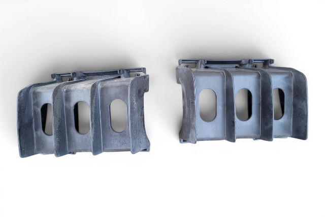 2003-2006 Toyota 4Runner Front Bumper Mounting Bracket Left/Right Set (2) 52145-35050, F032, OEM, 2003, 2004, 2005, 2006