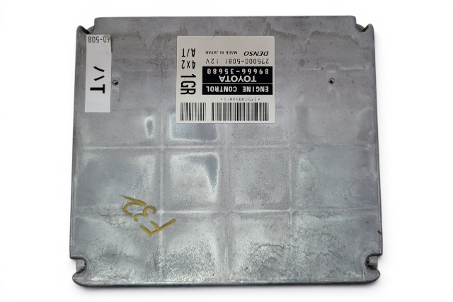 2003-2004 Toyota 4Runner ECU Engine Control Unit Module 4x2 Computer 89666-35680, F032, OEM, 2003, 2004