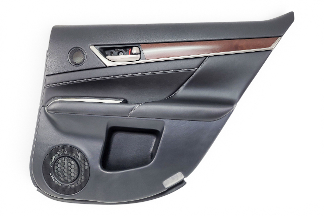 2014-2016 Lexus GS350 Rear Right/Passenger Side Back Door Panel Black/Brown 67630-30S00-44, F033, OEM, 2014, 2015, 2016