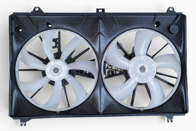 2013-2020 Lexus GS350 Cooling Fan Shroud w/Motor Assembly 16361-31410, F033, OEM, 2013, 2014, 2015, 2016, 2017, 2018, 2019, 2020