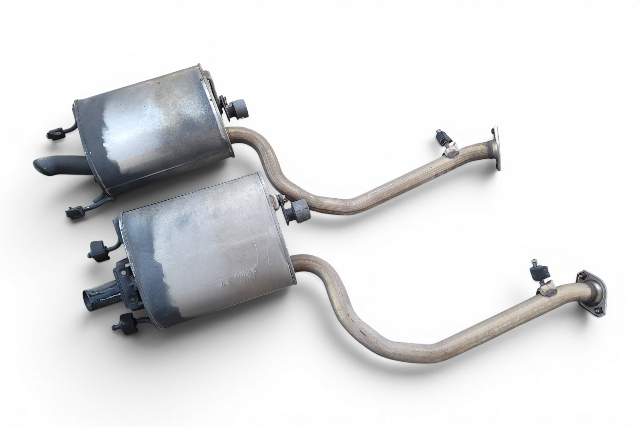 2013-2020 Lexus GS350 Left/Right Exhaust Muffler Set, 17430-31C80, F033, OEM, 2013, 2014, 2015, 2016, 2017, 2018, 2019, 2020